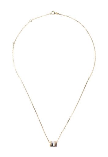 Boucheron 18kt white, yellow and rose gold Quatre Mini Ring pendant necklace - 3G