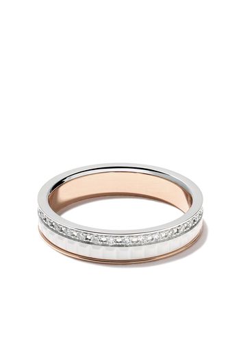 Boucheron 18kt white and rose Diamond Quatre White band ring - Pg & Wg