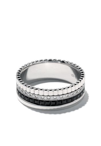 Boucheron 18kt white gold Diamond Quatre Black small ring - Wg