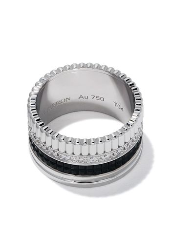 Boucheron 18kt white gold Diamond Quatre Black large ring - Wg