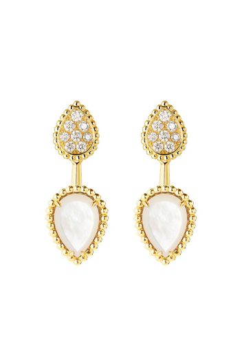 18kt yellow gold diamond Serpent Boheme earrings