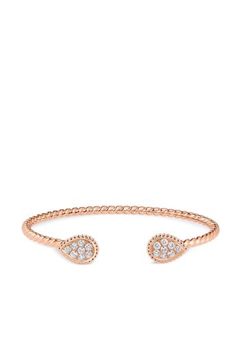 Boucheron 18kt rose gold Serpent Bohème diamond bracelet - Pink