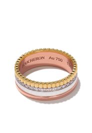 Boucheron 18kt rose, white and yellow gold Diamond Quatre White small ring - 3G