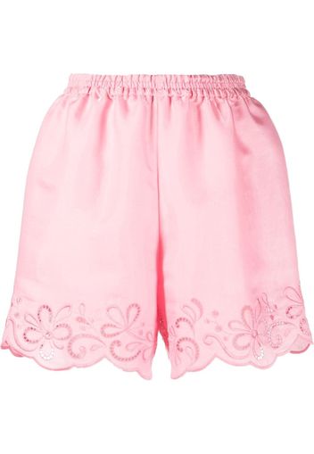 Boutique Moschino lace-trimmed shorts - Pink