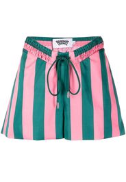 Brandon Maxwell striped drawstring shorts - Pink