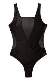 Brigitte sheer panels swimsuit - Black