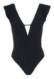 Brigitte plain swimsuit - Black