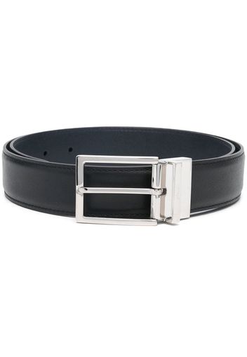 Brioni reversible leather buckle belt - Blue