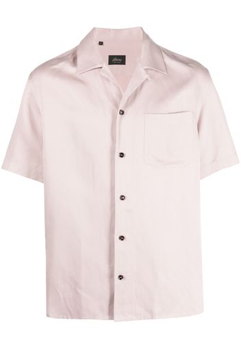 Brioni short-sleeved button-up shirt - Pink