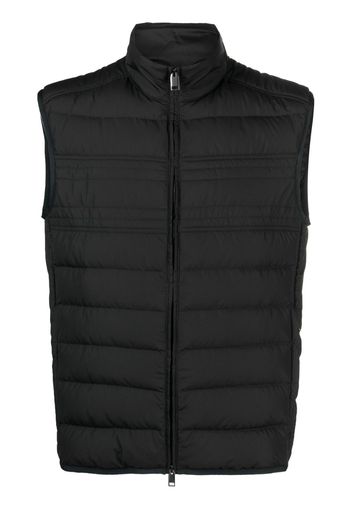 Brioni padded high-neck gilet - Black