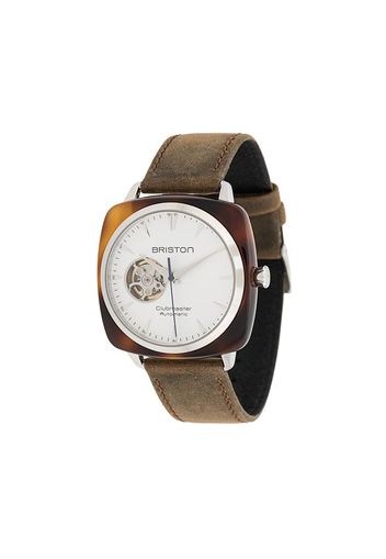 Briston Watches clubmaster iconic acetate watch - White