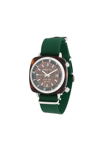 Briston Watches Clubmaster Diver Yachting Acetate watch - Green