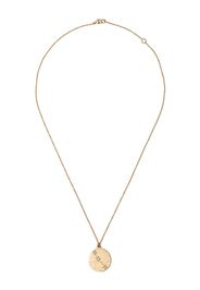 14kt yellow gold Aries diamond pendant necklace