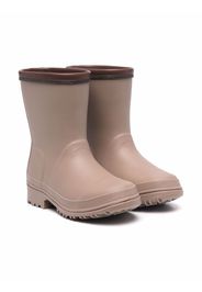 Brunello Cucinelli Kids contrast-trimmed embellished wellies - Neutrals