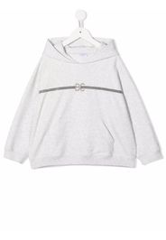 Brunello Cucinelli Kids logo print sweatshirt - Grey