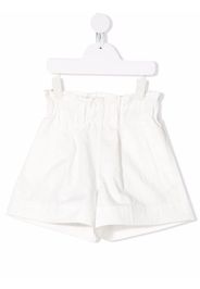 Brunello Cucinelli Kids flared elasticated shorts - White