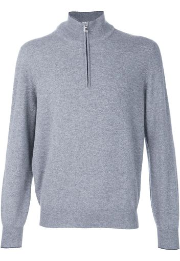 Brunello Cucinelli half zip sweater - Grey