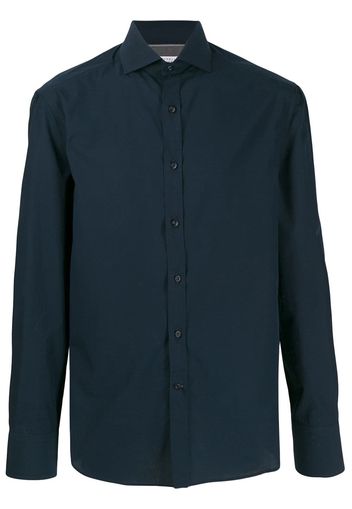 Brunello Cucinelli long-sleeve fitted shirt - Blue