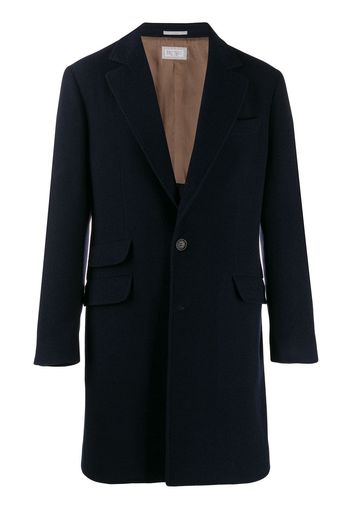 Brunello Cucinelli single-breasted cashmere coat - Blue