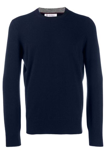 Brunello Cucinelli classic knit jumper - Blue