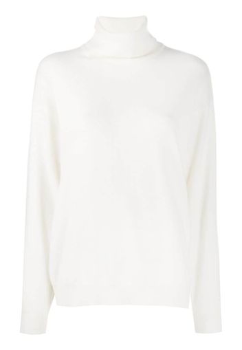 mock-neck cashmere jumper