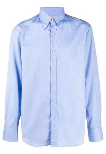 plain blue cotton shirt