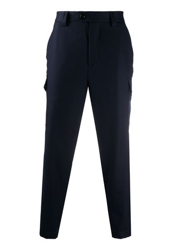 cropped straight leg trousers