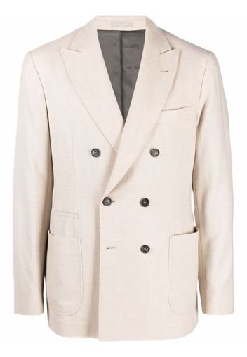 Brunello Cucinelli double breasted blazer - Neutrals