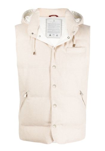 Brunello Cucinelli goose down padded gilet - Neutrals