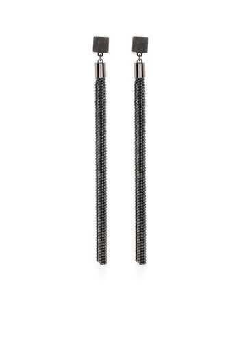 Brunello Cucinelli beaded drop earrings - Black