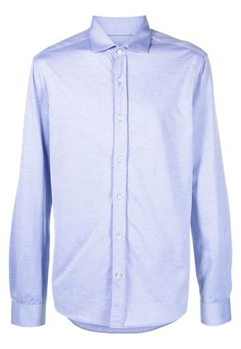 Brunello Cucinelli long-sleeve buttoned shirt - Blue