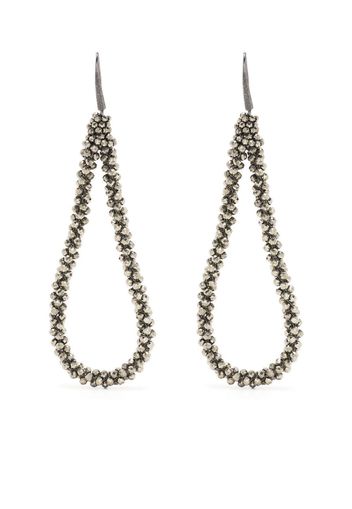 Brunello Cucinelli Pyrite dangly earrings - Green