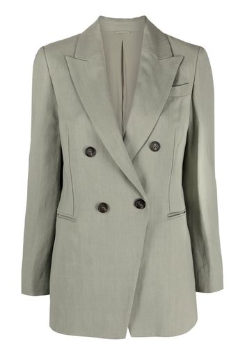 Brunello Cucinelli double-breasted tailored blazer - Green