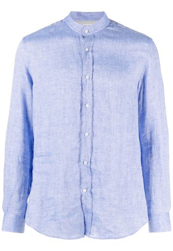 Brunello Cucinelli long-sleeve linen shirt - Blue