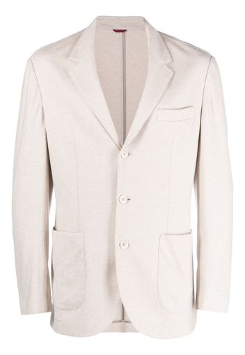 Brunello Cucinelli notched-lapel single-breasted blazer - Neutrals