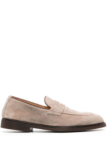 Brunello Cucinelli calf-suede loafers - Neutrals