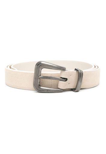 Brunello Cucinelli suede adjustable-fit belt - Neutrals