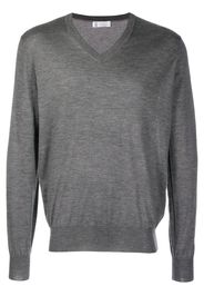 Brunello Cucinelli v-neck knit sweater - Grey