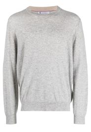 Brunello Cucinelli cashmere crew-neck jumper - Grey