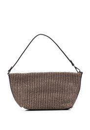 Brunello Cucinelli raffia-effect shoulder bag - Neutrals