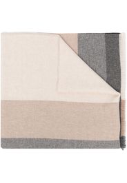 Brunello Cucinelli striped wool scarf - Grey