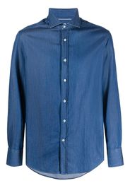 Brunello Cucinelli long-sleeve denim shirt - Blue