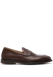 Brunello Cucinelli polished-finish calf-leather loafers - Brown