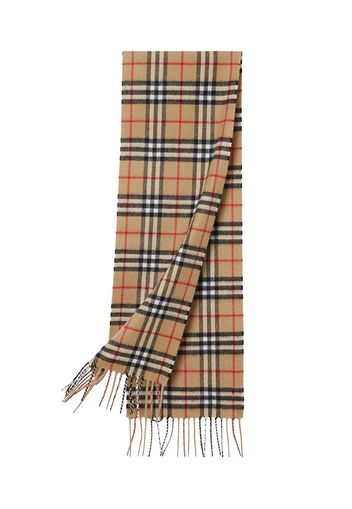 Burberry Kids The Mini Classic Vintage Check Cashmere Scarf - Neutrals