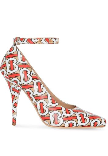 Burberry TB monogram print pumps - Orange