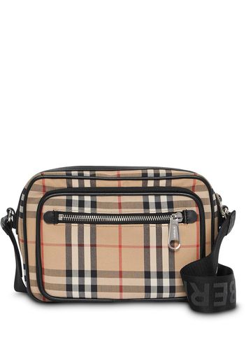 Burberry Vintage Check and Leather Crossbody Bag - Neutrals