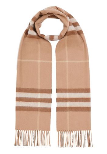 Burberry The Classic Check Cashmere Scarf - Mid Camel