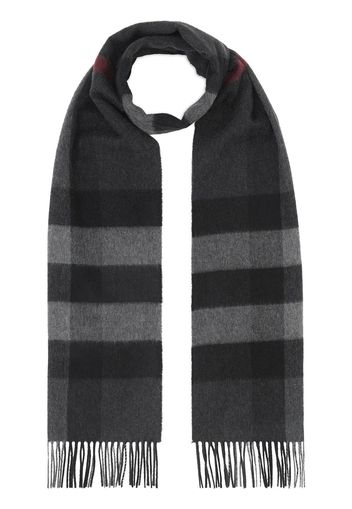 Burberry Check Cashmere Scarf - Black