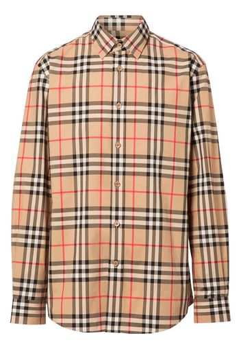 Burberry Vintage Check Cotton Poplin Shirt - Brown