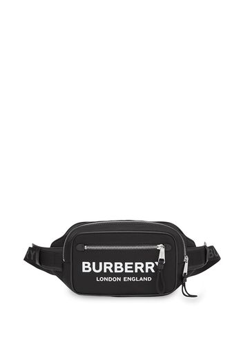 Burberry logo print belt bag - Black